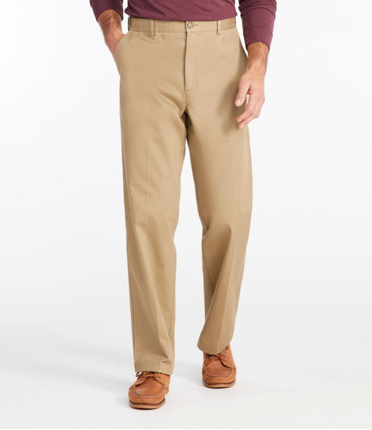 Men's Wrinkle-Free Double L® Chinos, Natural Fit, Hidden Comfort, Plain Front - US 2271