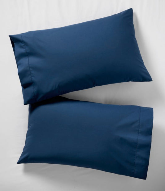 280-Thread-Count Pima Cotton Percale Pillowcases, Set of Two - US 4981