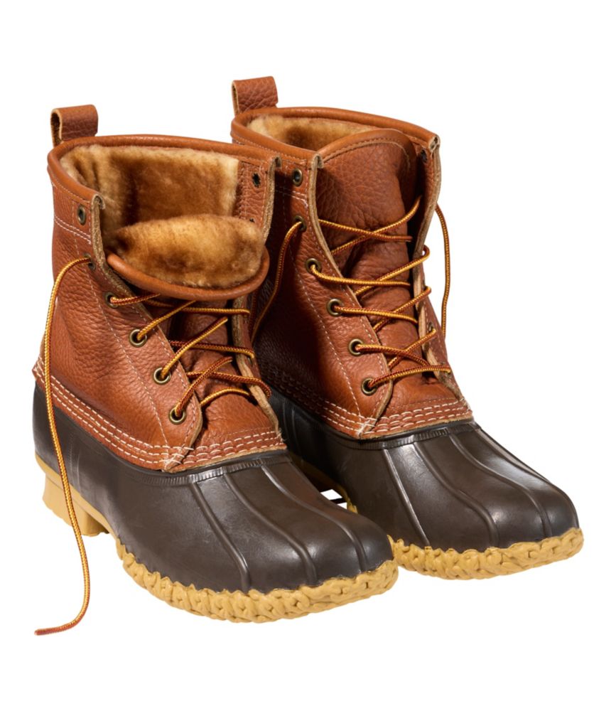 Men's Bean Boots, 8" Shearling-Lined Insulated - US 5593