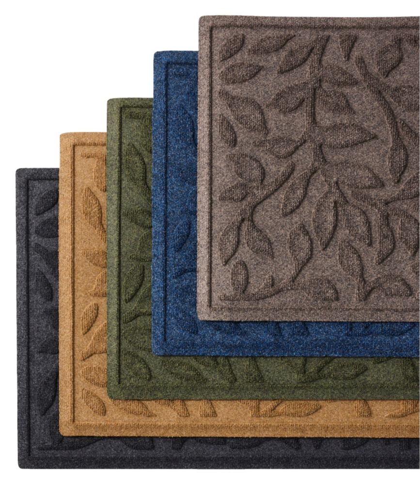 Heavyweight Recycled Waterhog Mat Runner, Woodland Leaf - US 4962